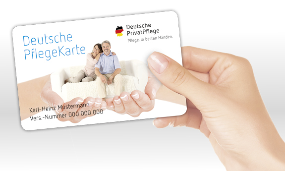 Deutsche PflegeKarte Die Deutsche Pflegekarte bietet Ihnen viele Vorteile