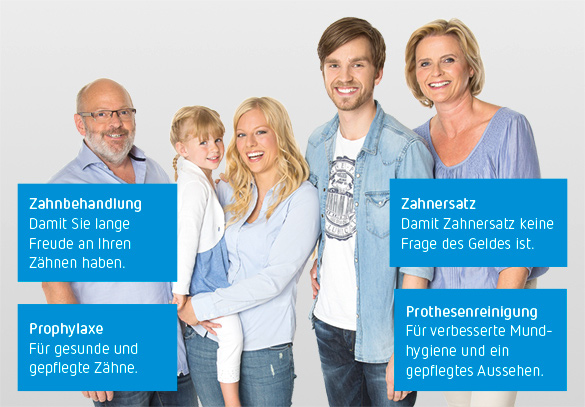 Zahnzusatzversicherung - Bausteine Das Baukastensystem der Deutschen ZahnVersicherung bietet individuellen Schutz